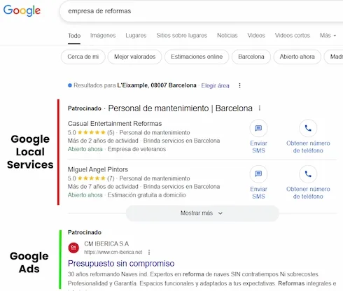 Ventajas de Google Local Services frente a Google Ads