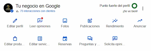 Perfil de Empresa de Google optimizado