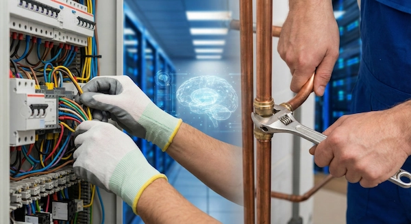 Electricistas y Fontaneros, profesionales más demandados en la era de la IA
