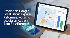 Precio por Contacto para Reformas en Google Local Services España por provincia y Europa